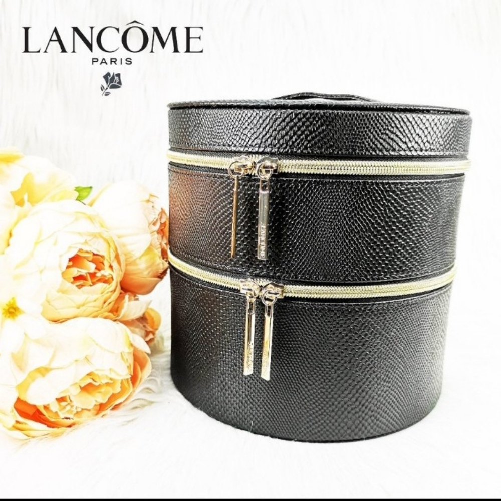 Lancome Faux Snake Skin Makeup / Jewelry Box NICE!